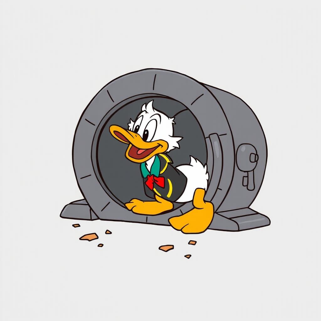 Scrooge McDuck's Overflowing Money Vault