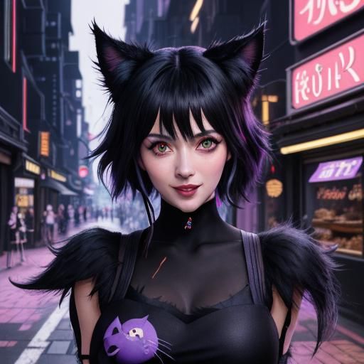 Jiji in Bakery Shop, Cyberpunk Style