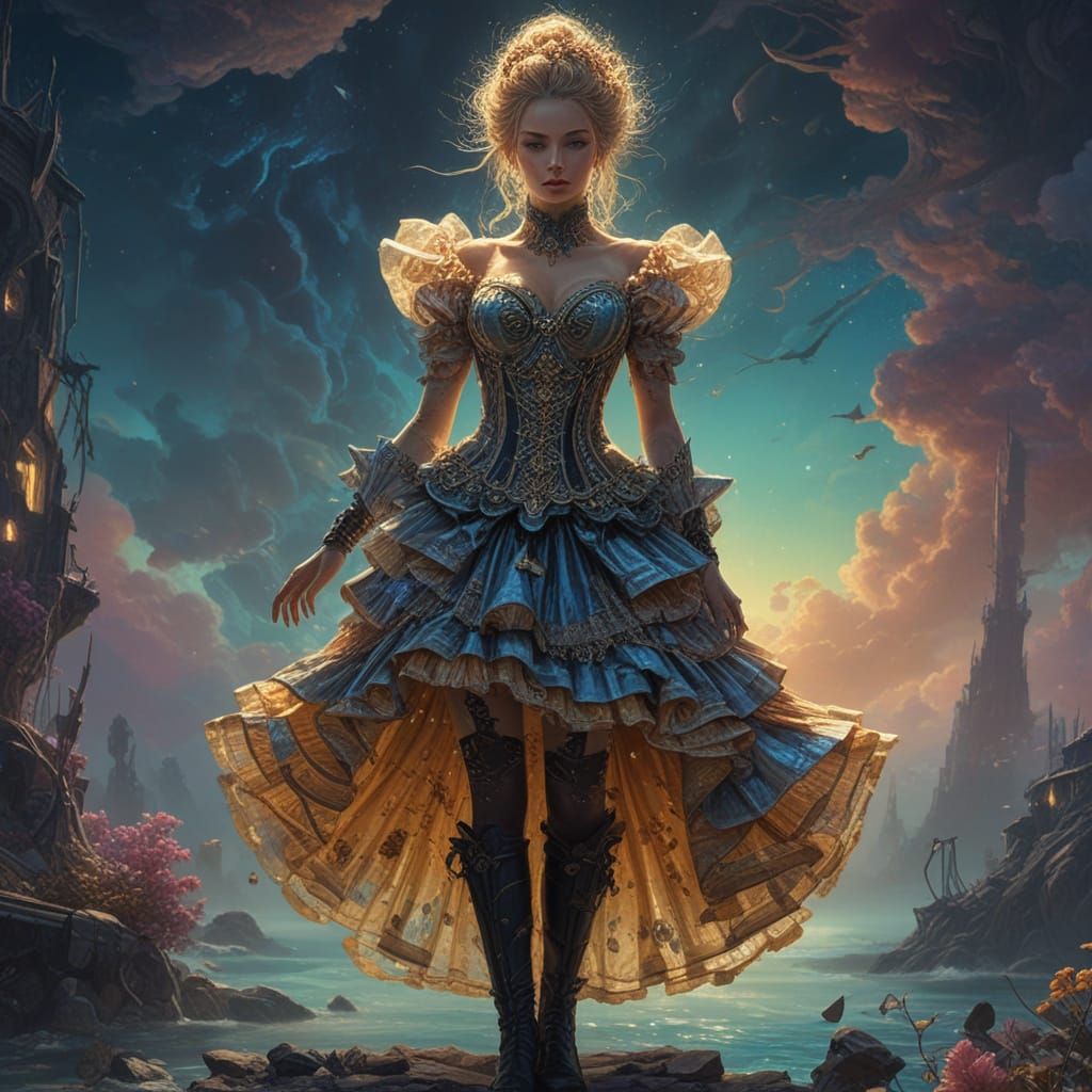 Timeless Beauty in Vibrant Neosurrealism