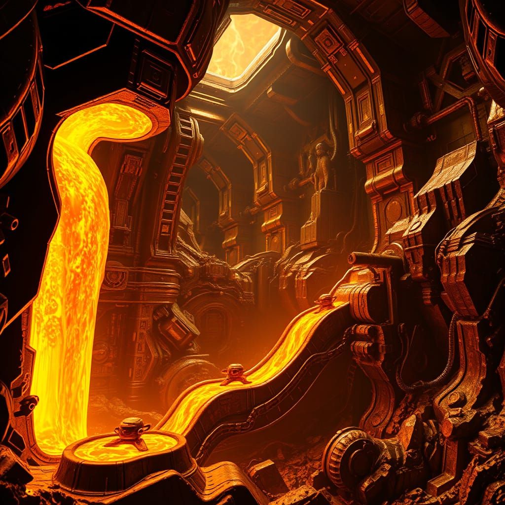 Infernia, Magma diversion channels