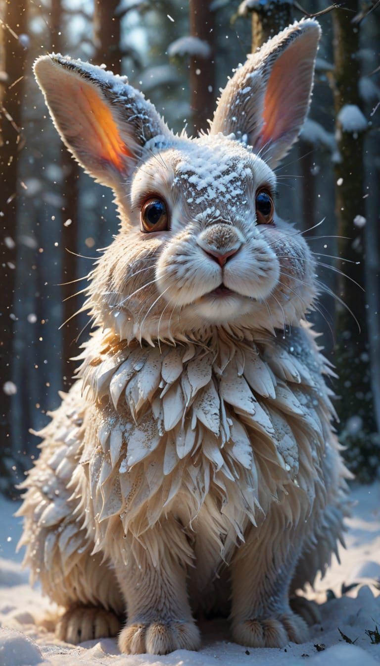 A Tiny Bunny's Winter Wonderland