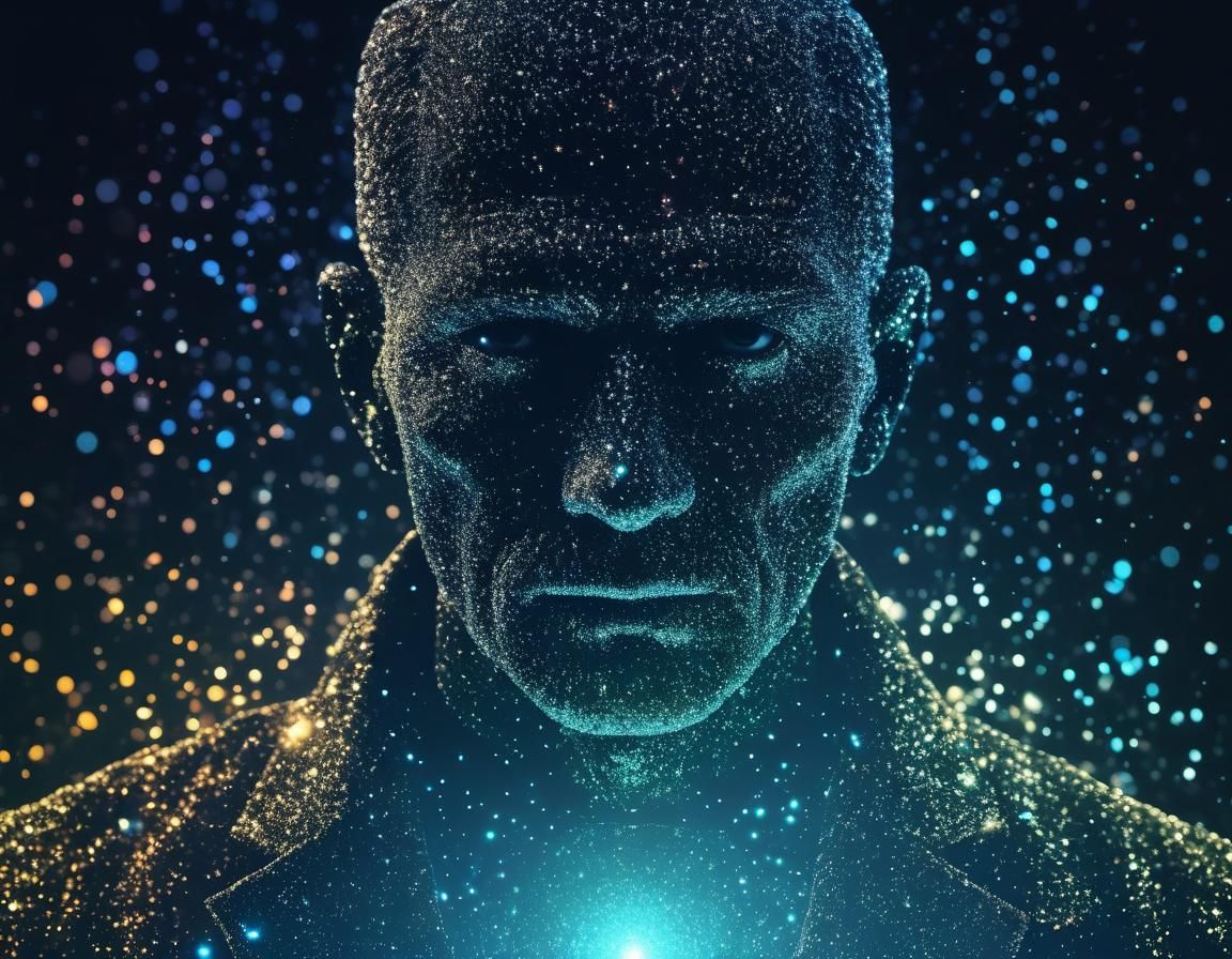 Ethereal Abstract: Subterfuge Man in Shades