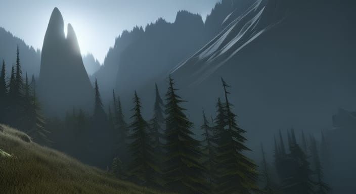 Sasquatch in Dark Fantasy Art, 8k Resolution