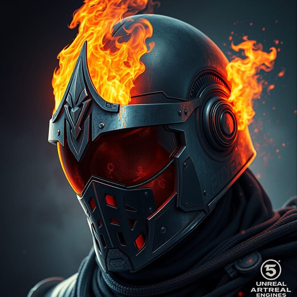 Ethereal Helmet in Blazing Glory