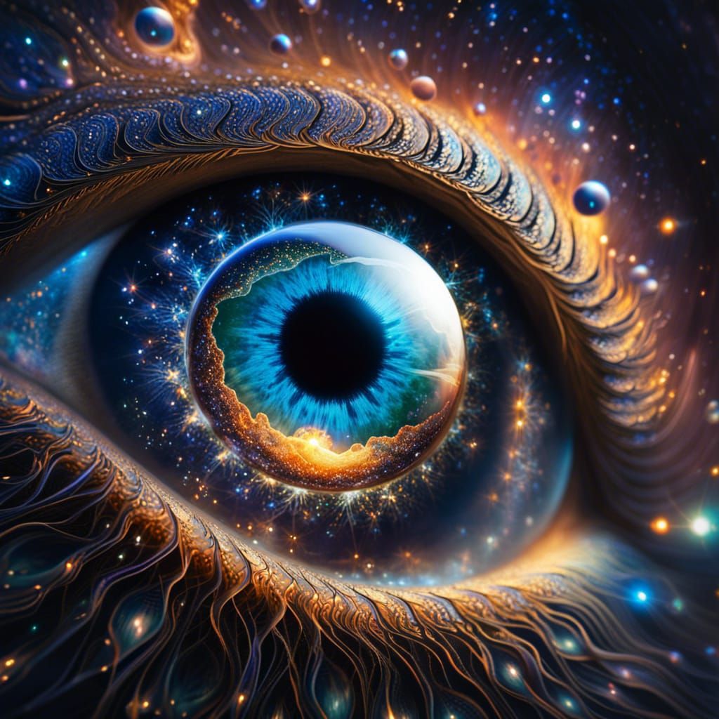 Galaxy Reflection in a Human Eye