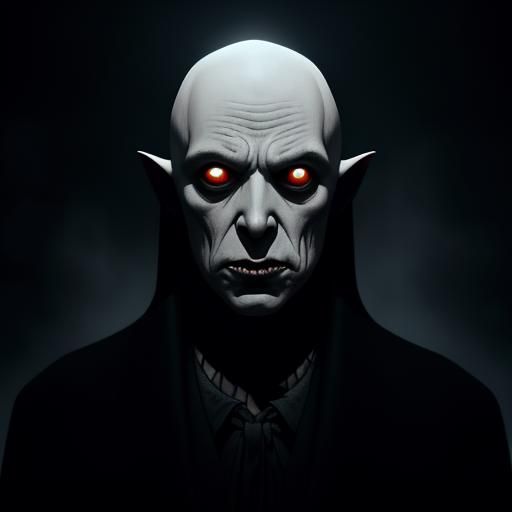 Cinematic Vampire in Shadows: German Expressionism Style