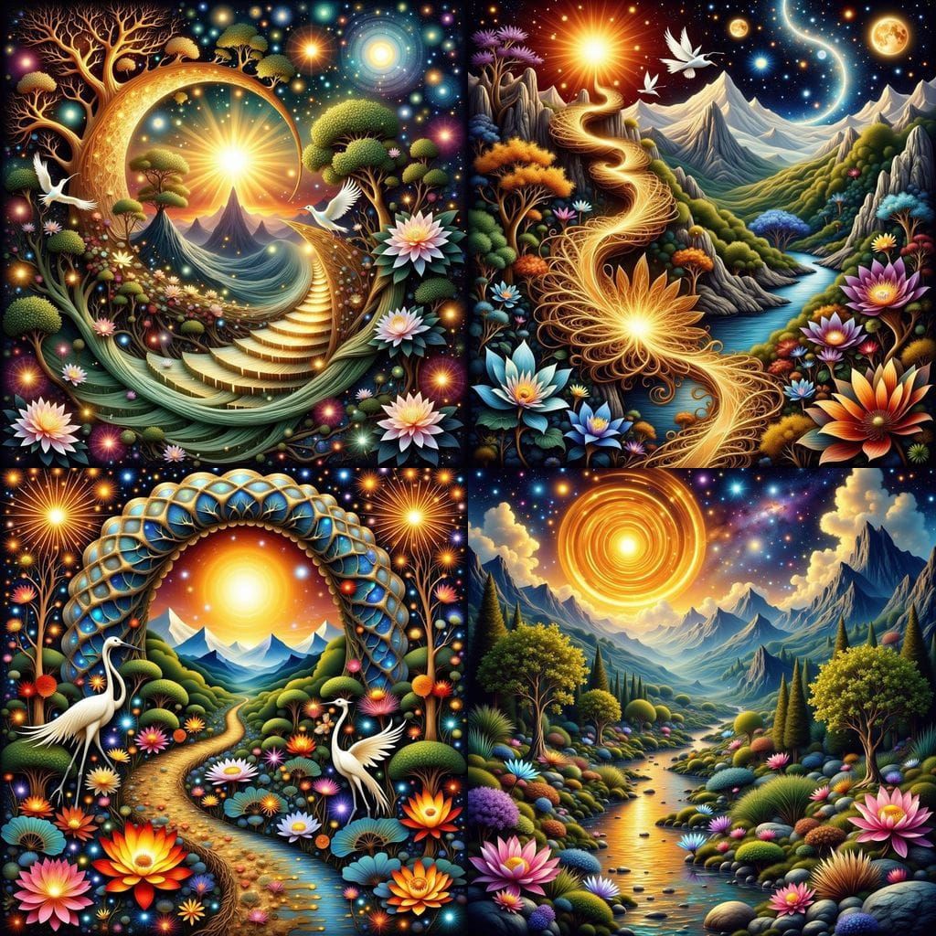 Golden Harmony: A Meditative Masterpiece of Fractals and Ene...