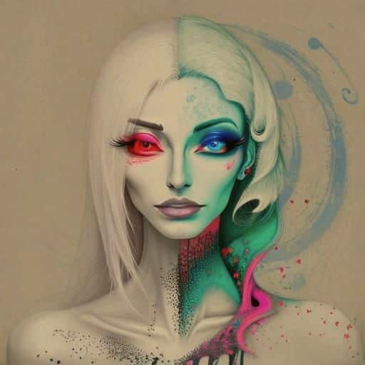 Vibrant Dreamscapes in a Cyberpunk Aesthetic