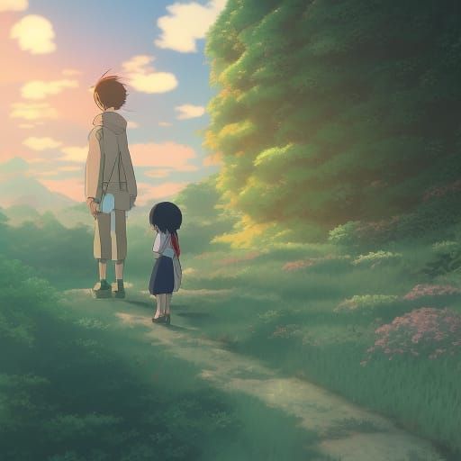 Money in Studio Ghibli Anime Style