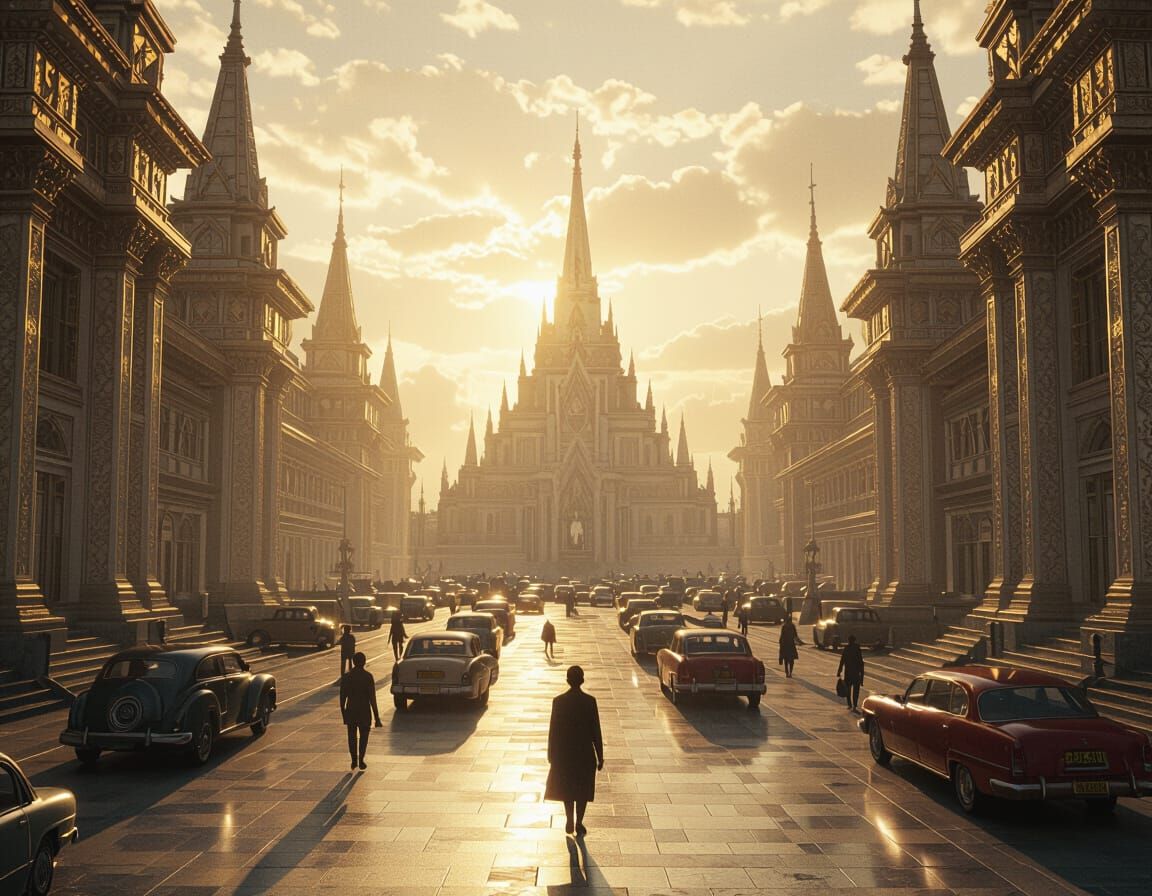 Epic Cinematic Dreams of Men in Detailed Digital Painting