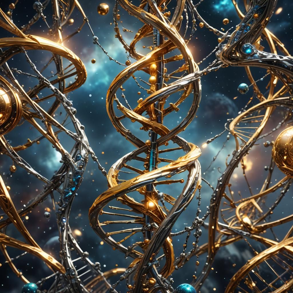 Cosmic DNA Energy in Silver and Gold