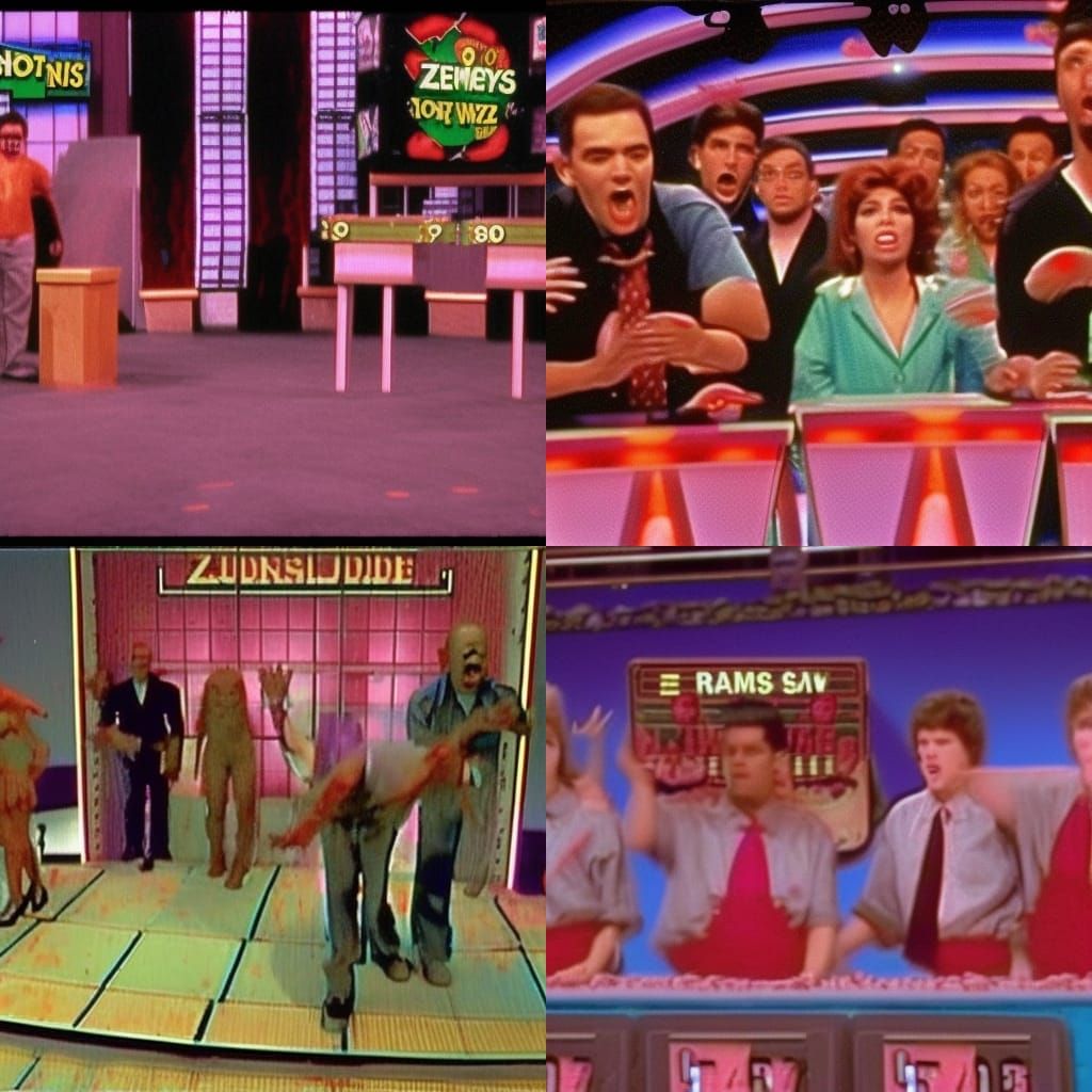 Cursed 90s Game Show with Zombies