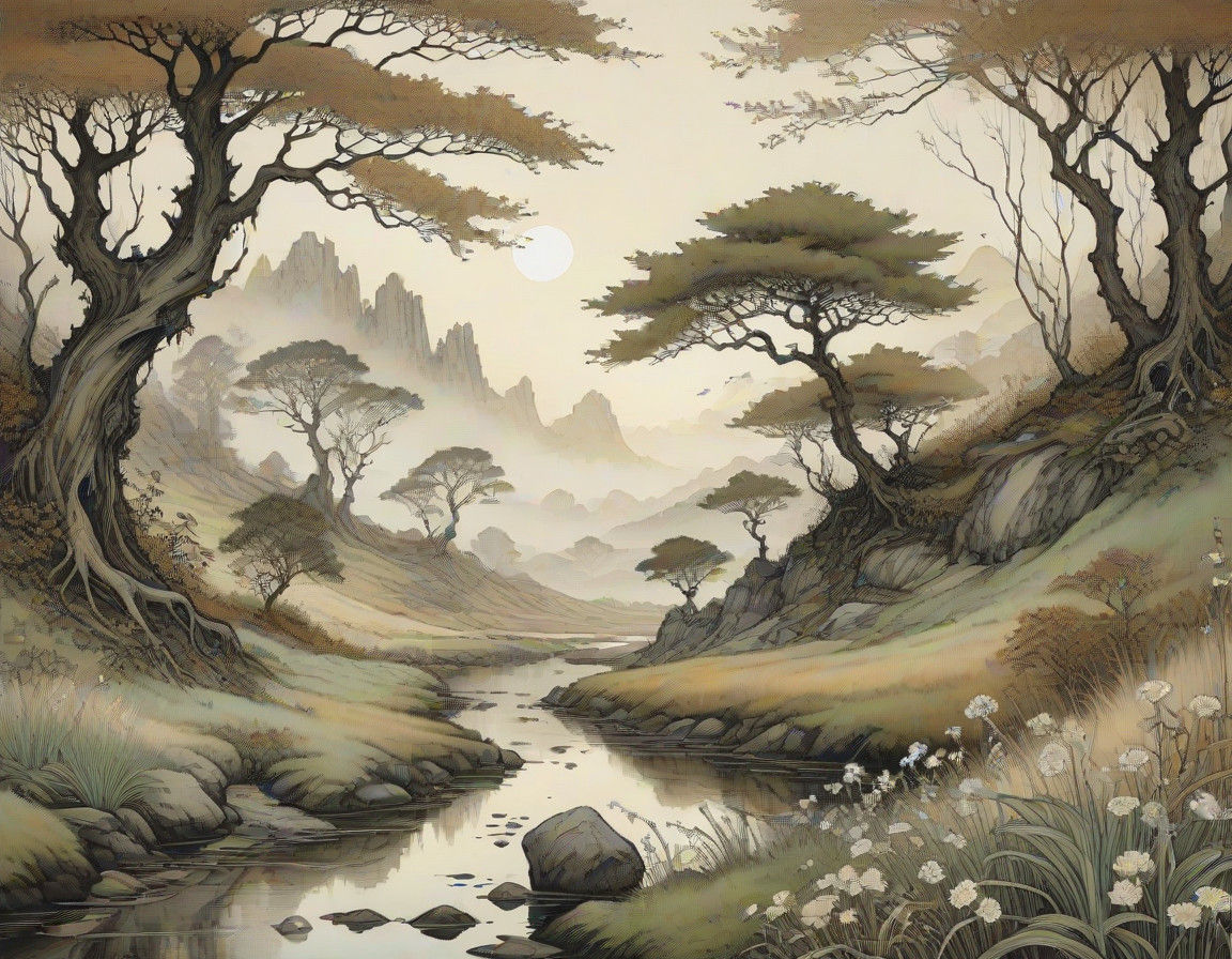 Nature's Serenity, in Earthy Impressionism