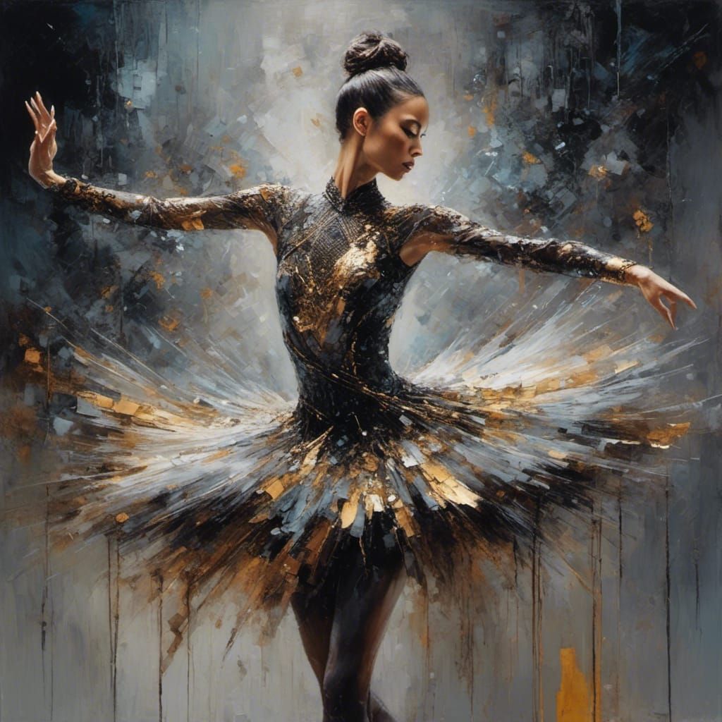 Cyborg Ballet Dancer with Android Elements