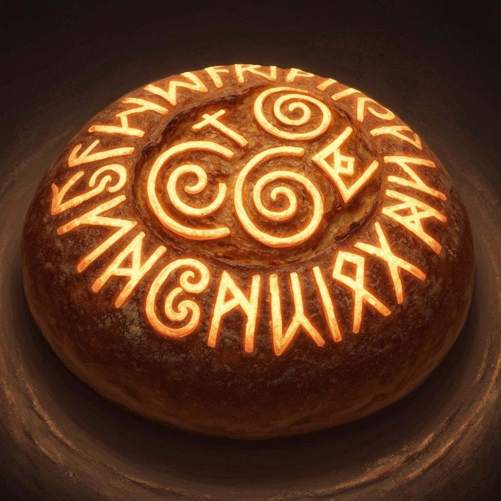 Magical Rune Bread, Fantasy Concept Art
