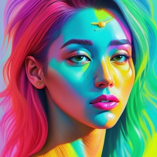 Hyperrealistic Portrait with Unusual Details