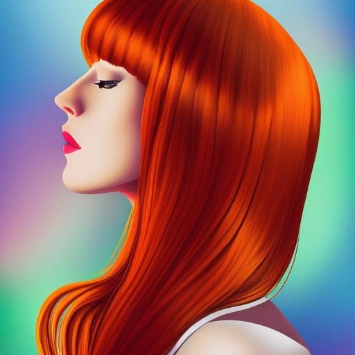 sassy redhead portrait