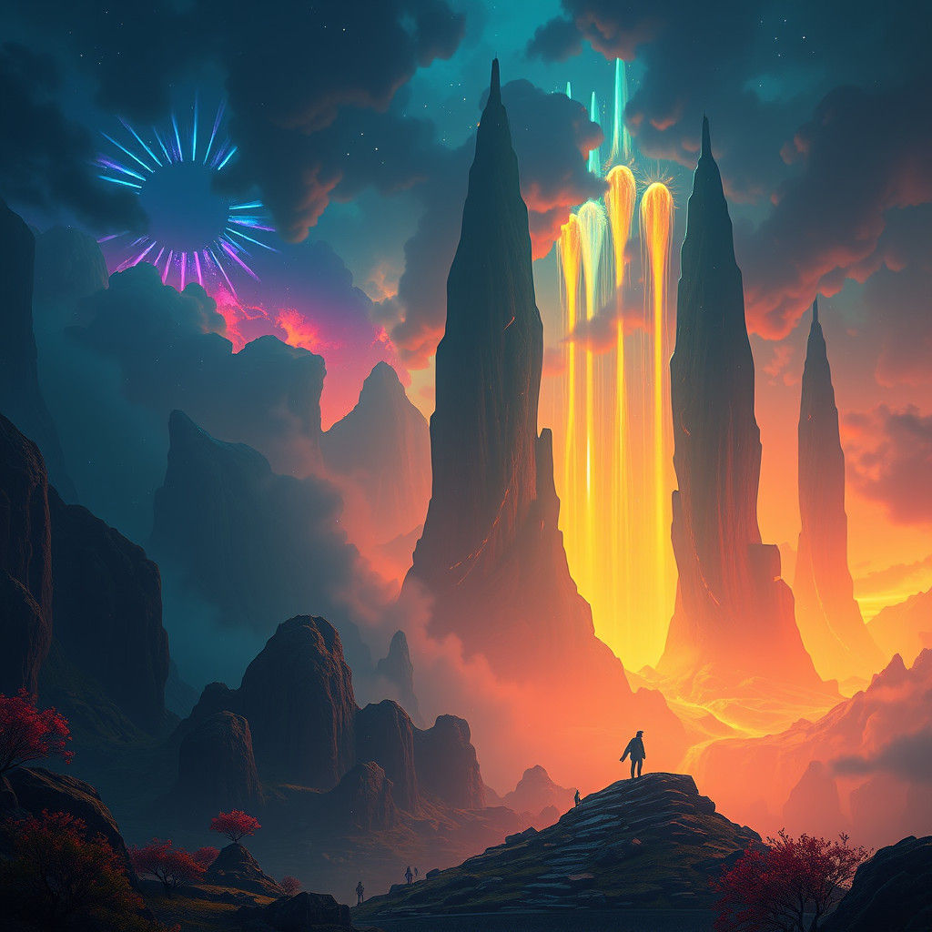 Mystical Realm in High Resolution Artstation Style