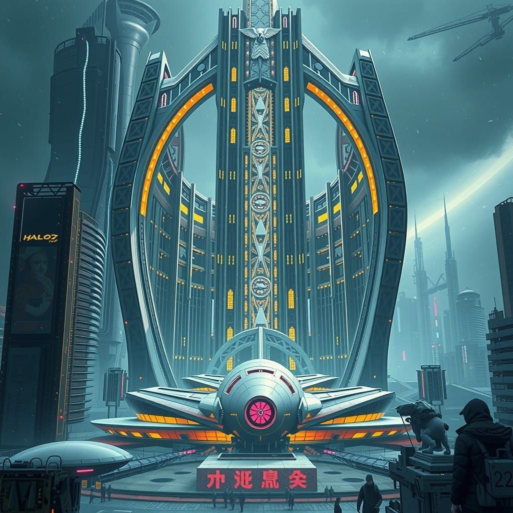 Gigantic Futuristic Skyscraper Unites Cathedral and Spacepor...