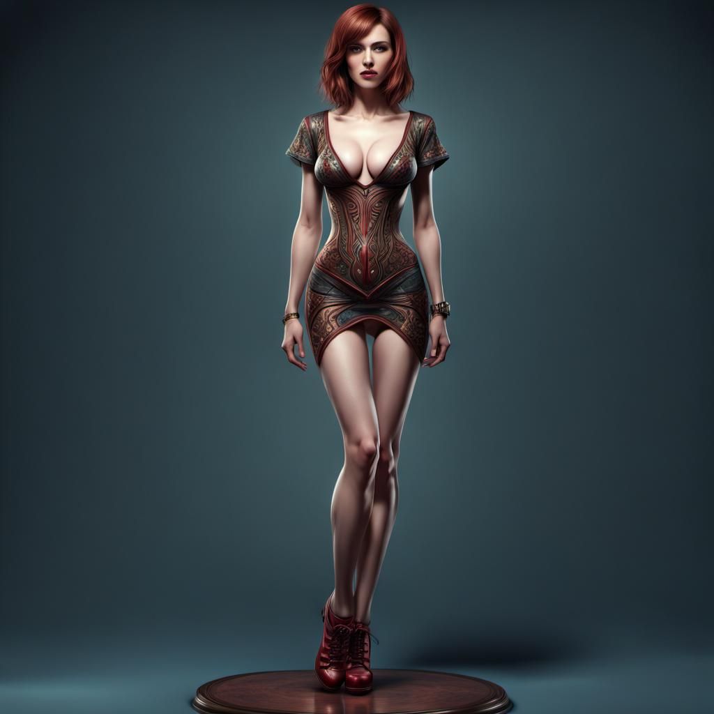 Detailed Full Body Portrait in Fantasy Style