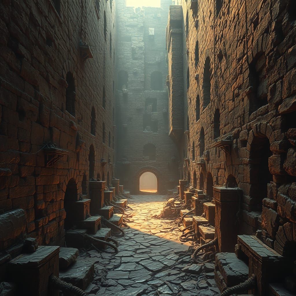 Colossal Ancient Dungeon with Deadly Traps