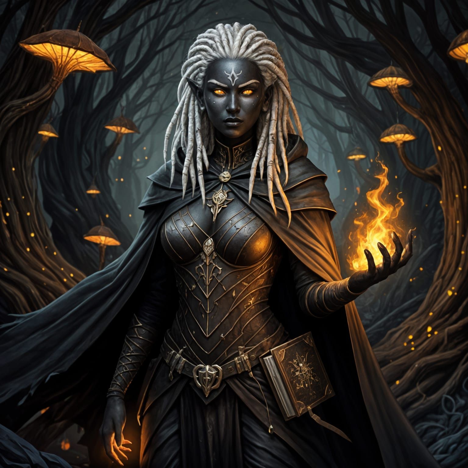 Drow Apprentice Mage in the Underdark