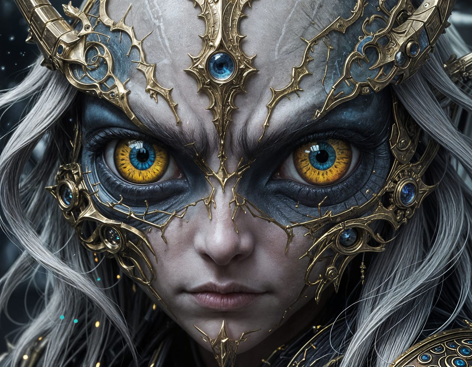 Sad Eyes in Xenon Light Fantasy