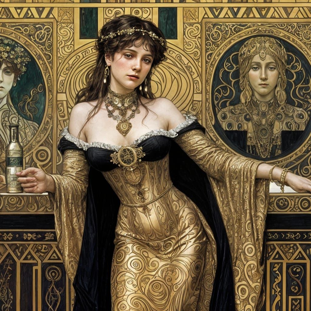 Figures in a Bar: Art Nouveau and Secessionist Styles