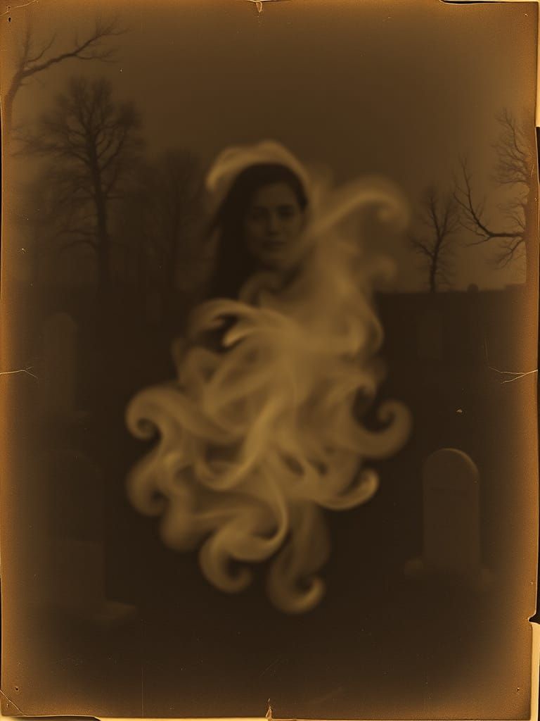 Ethereal Spirit Caught on Vintage Camera