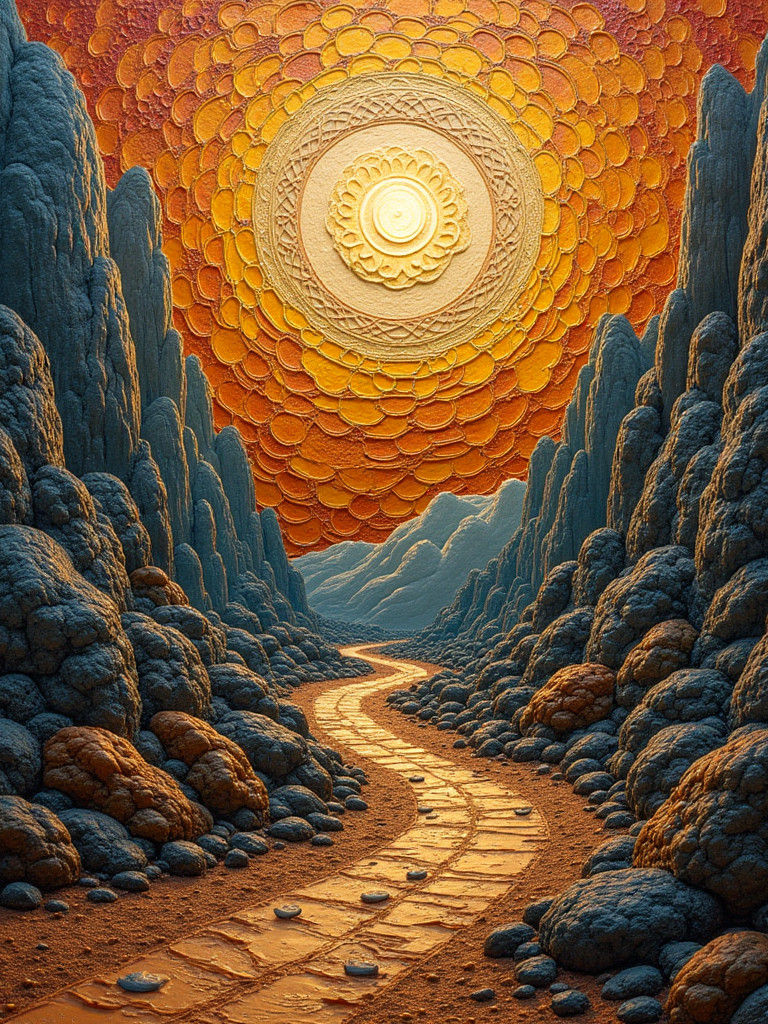 Terraformed Landmark in Shabby Chic Style