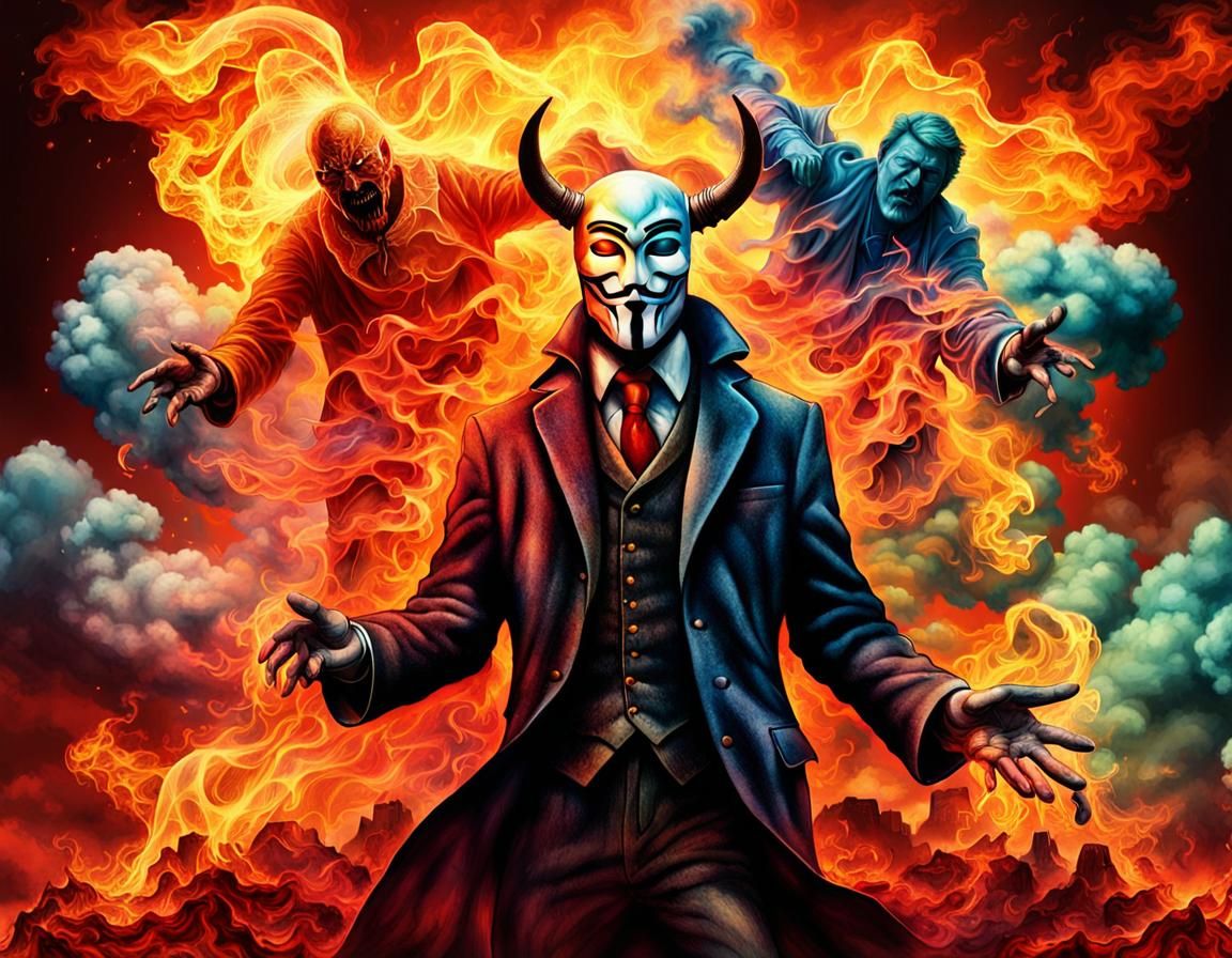 mankind being slaughtered by Anonymous Ray and Satan togethe...