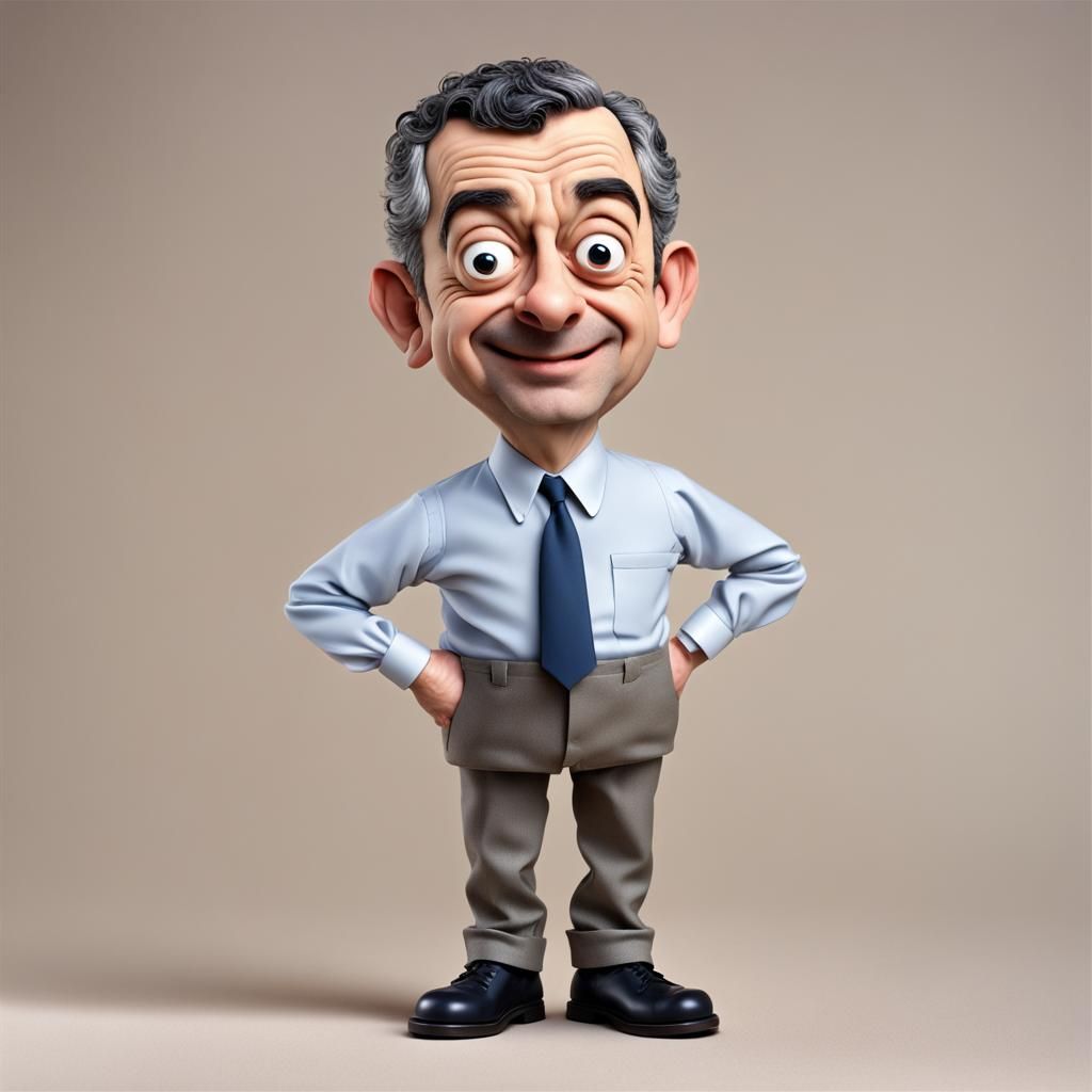 Bubblehead is a Rowan Atkinson figure who is cute. His head ...