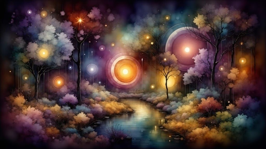 Fairytale Dreamscape in Surreal Dark Fantasy Style