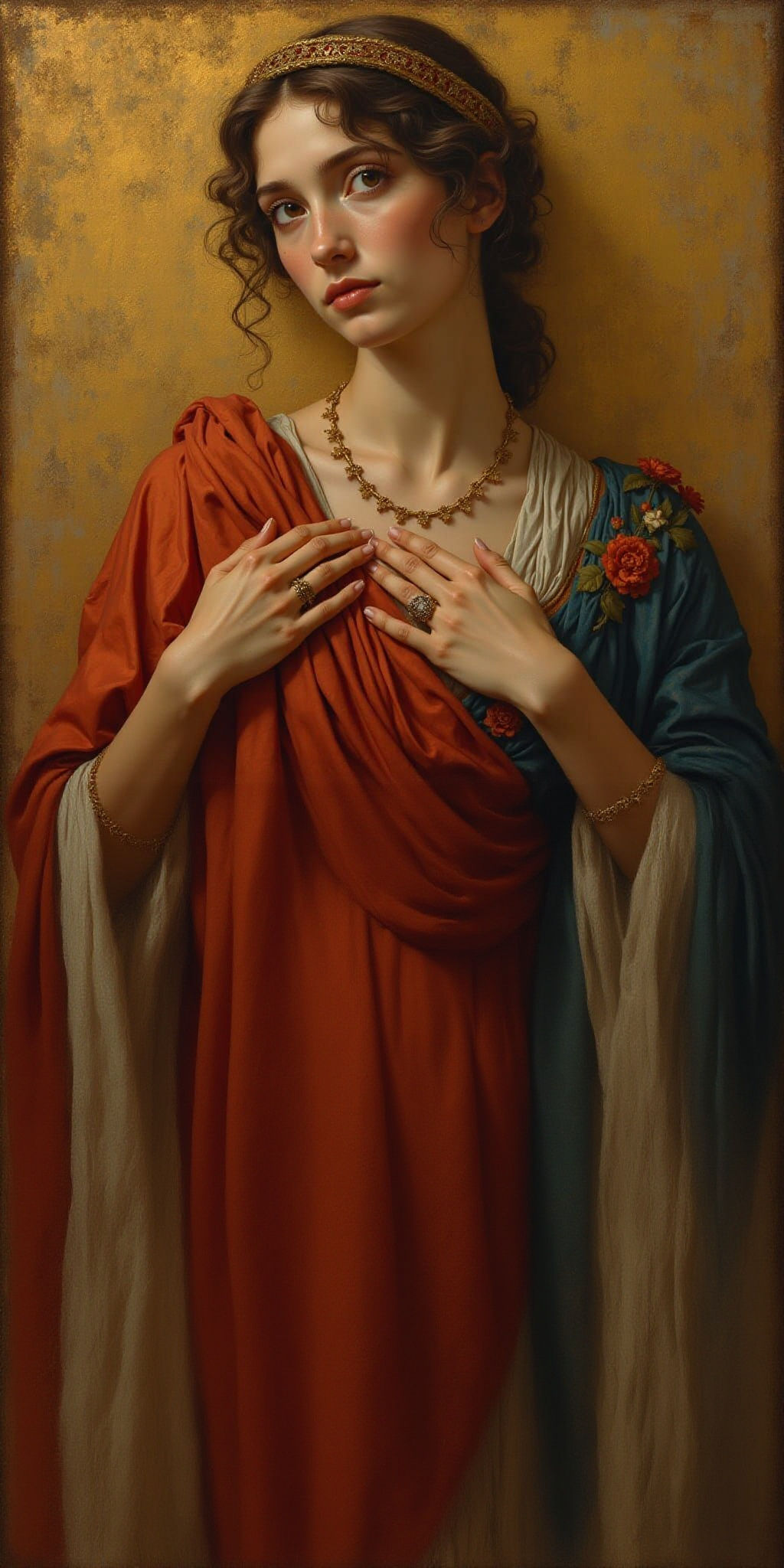 Dutiful Roman Wife in Fresco Style