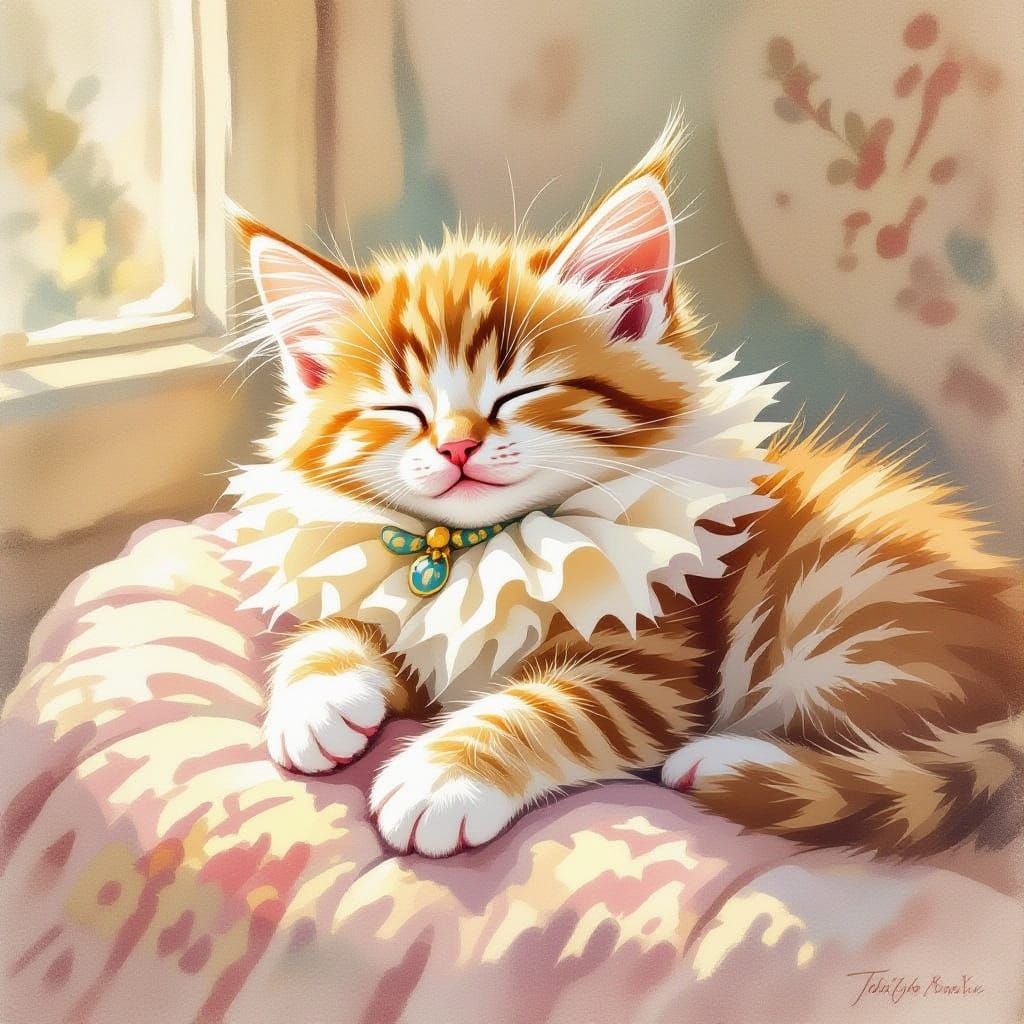 Sundrop sleeping in the sunbeam  😸