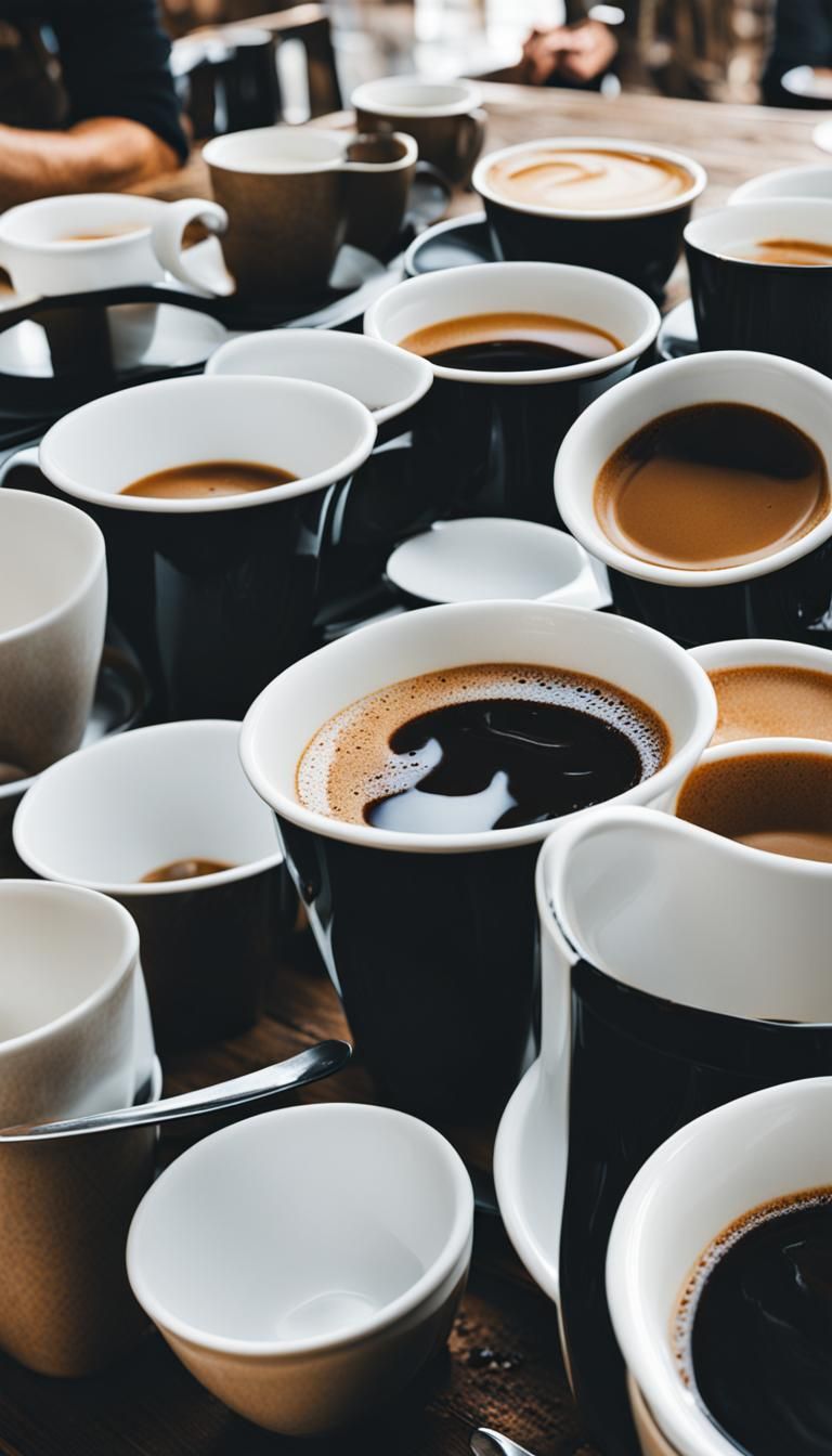 Empty Coffee Cups Still Life
