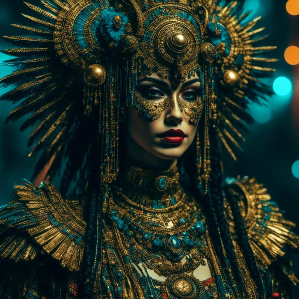 Distressed Punk Pop Art Portrait