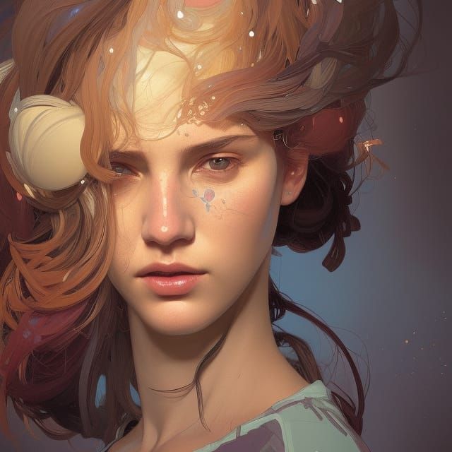 Garments Worker Portrait in Hyperdetailed Style