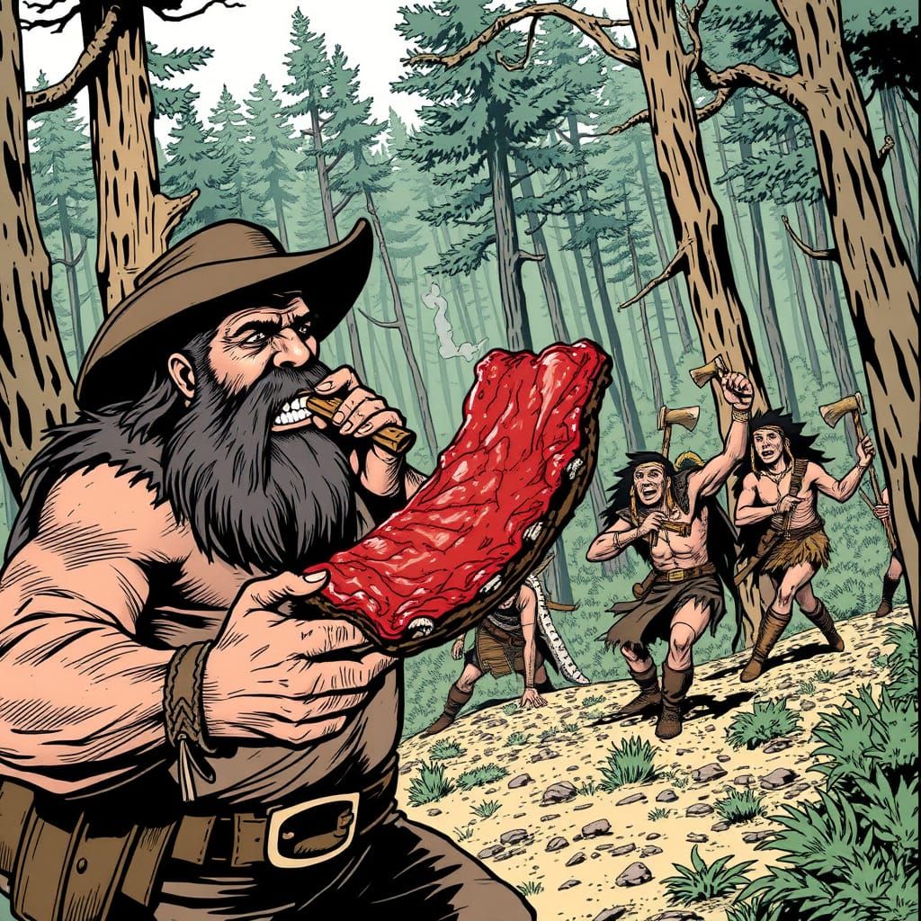 Big Foot Wallace Rib Feast: A Western Comic Adventure