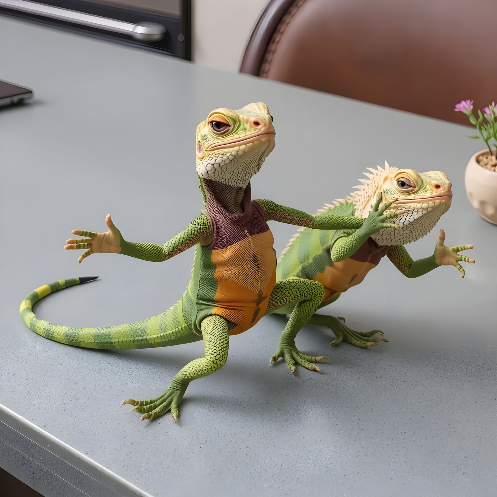 DIO Prompt: "Dancing Iguana Overload"