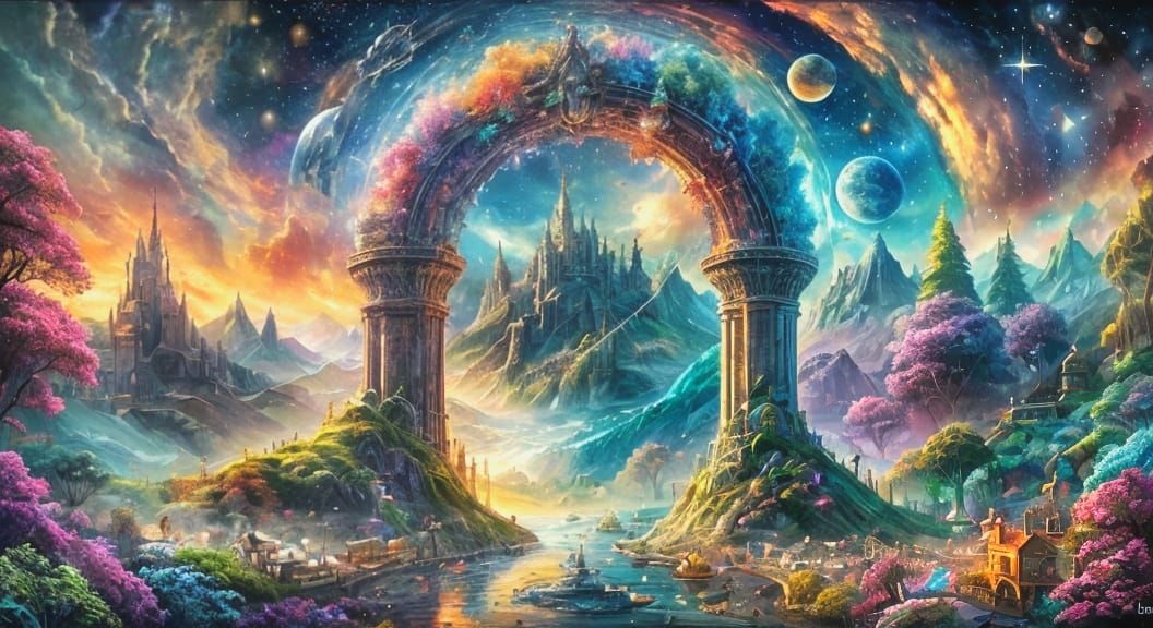 Dreamscapes in Pastel Hues, Whispers of Cosmic Wonder