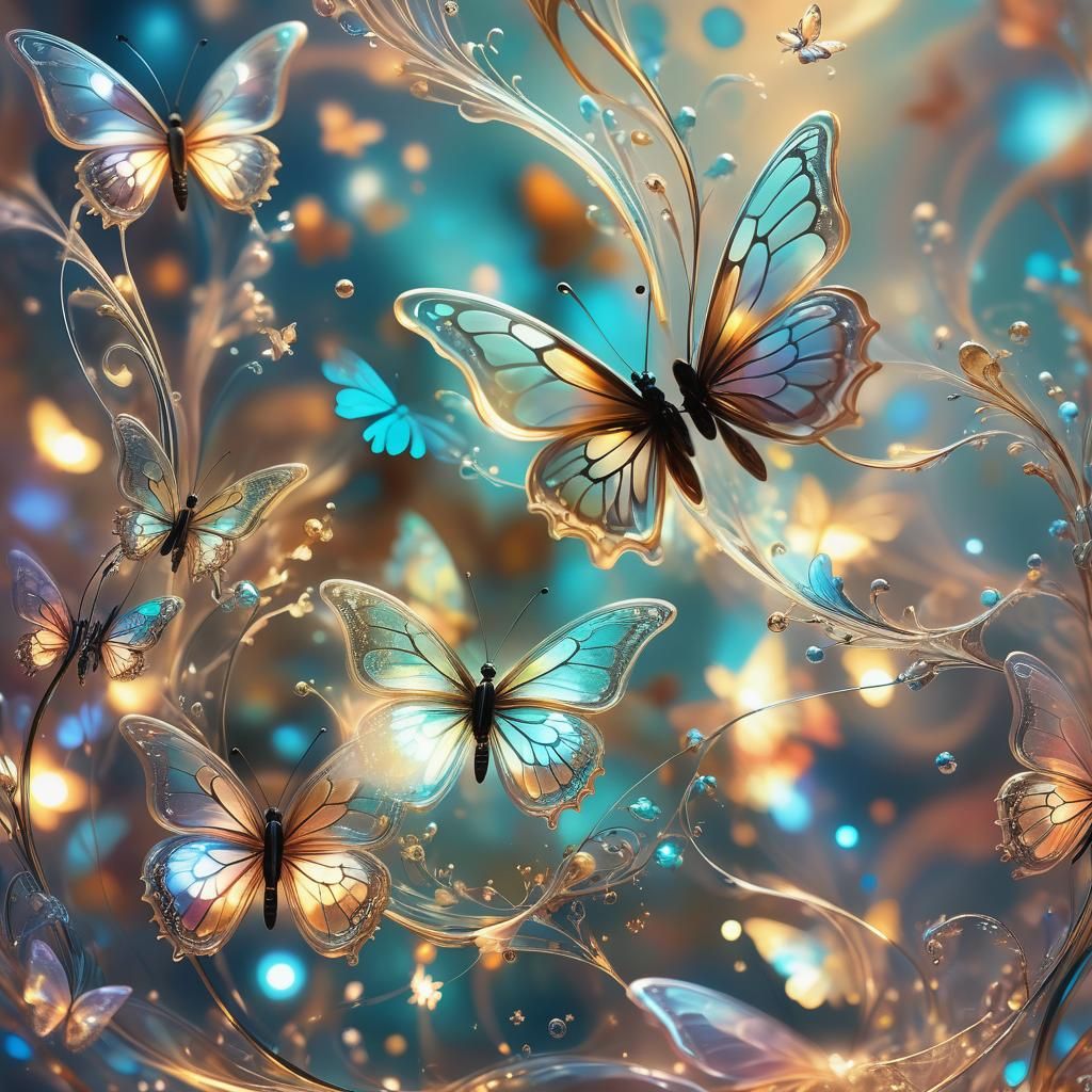 Shimmering Nanotechnology Marvel in Digital Art