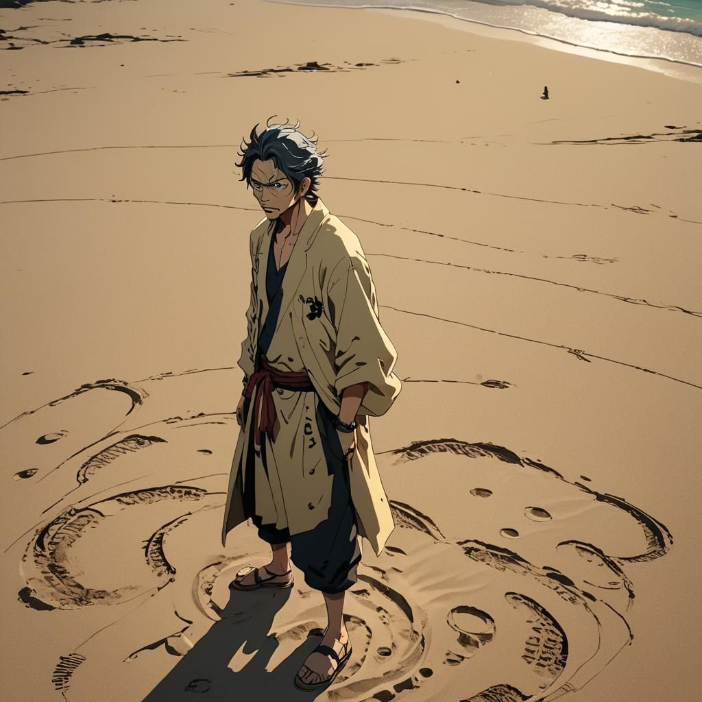 Toji Fushiguro in One Piece Style: Concept Art