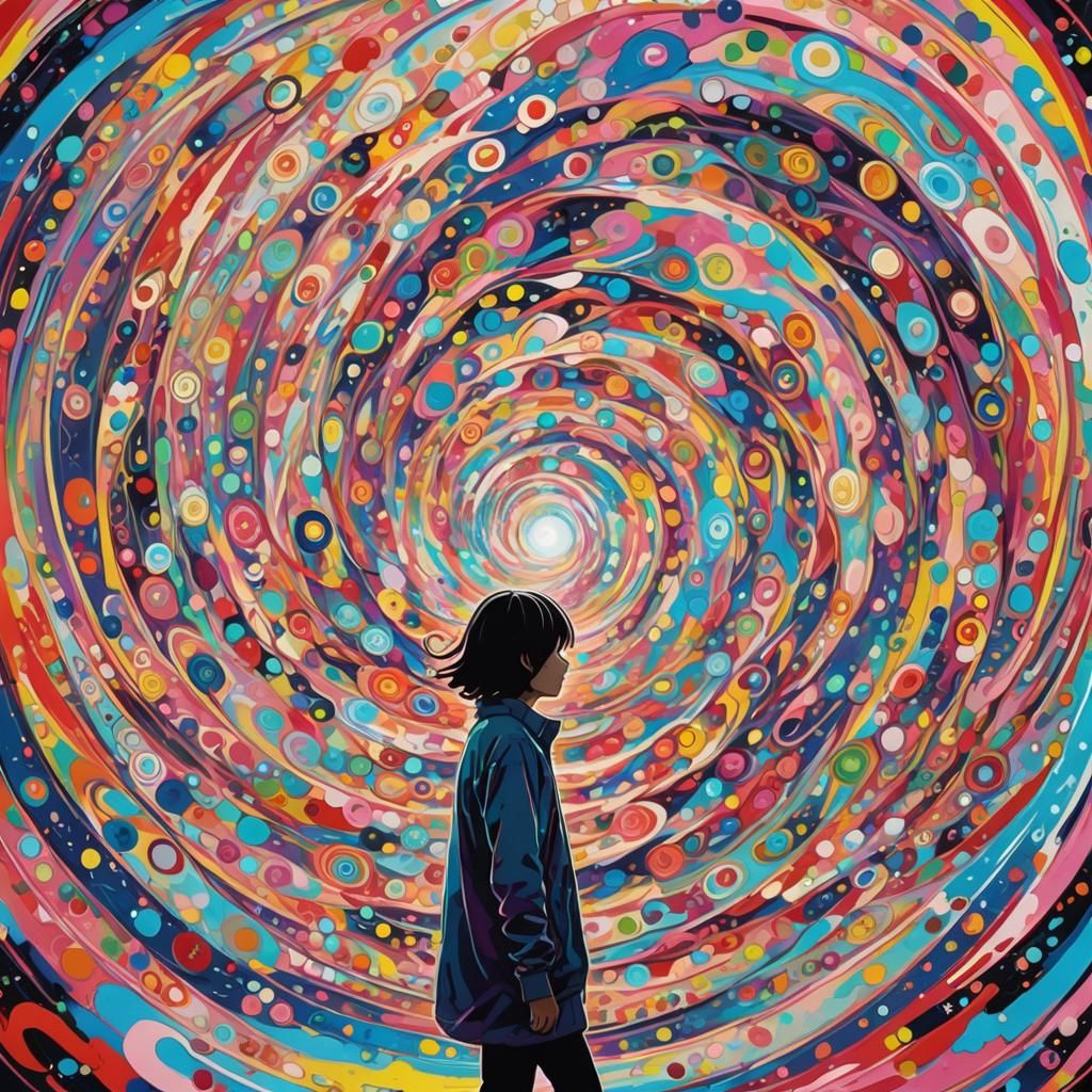 Anime Vortex: A Mesmerizing Manga-Inspired Scene