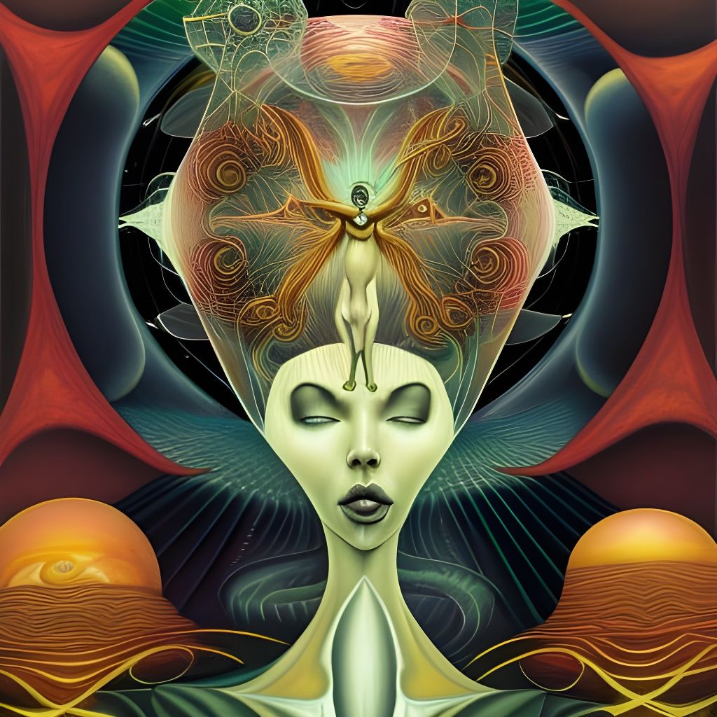 Cosmic Arrival of Abraxas: A Galactic Concept Art