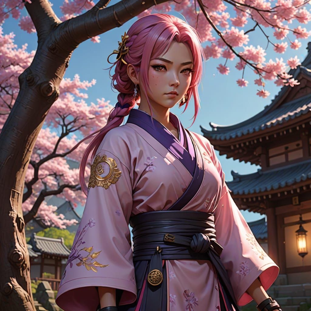 Fantasy Anime Ninja in Feudal Japan