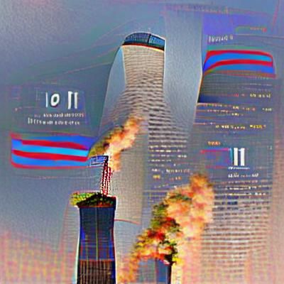 World Trade Center 9/11 Attack Illustration