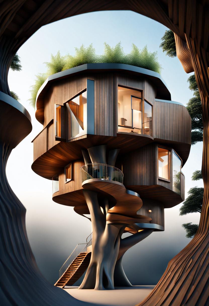 Abstract Architecture Treehouse Design