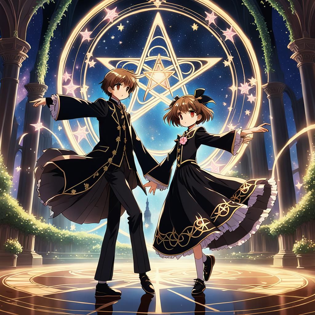 Sakura and Syaoran Gothic Dance, Anime Key Visual
