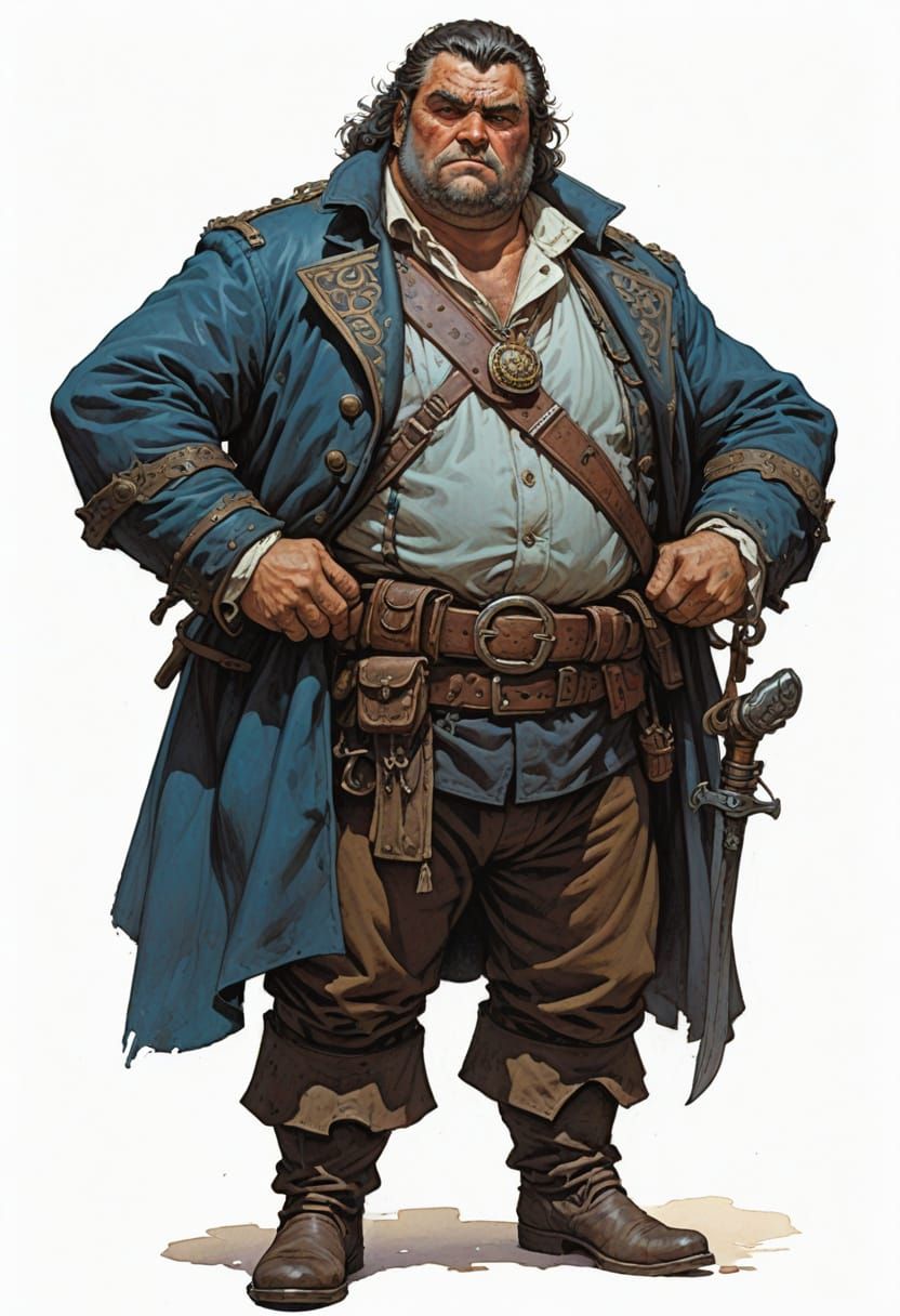 18th Century Merchant in Epic Fantasy Marketplace